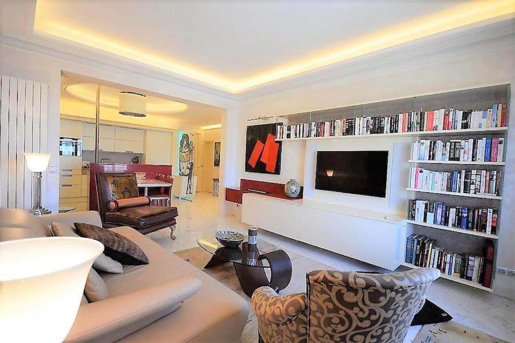 קאן Palais Miramar Suite Art Modern - Derniere Etages Vue Mer - 75M De Confort - En Face Des Plages -Wifi - Clim מראה חיצוני תמונה