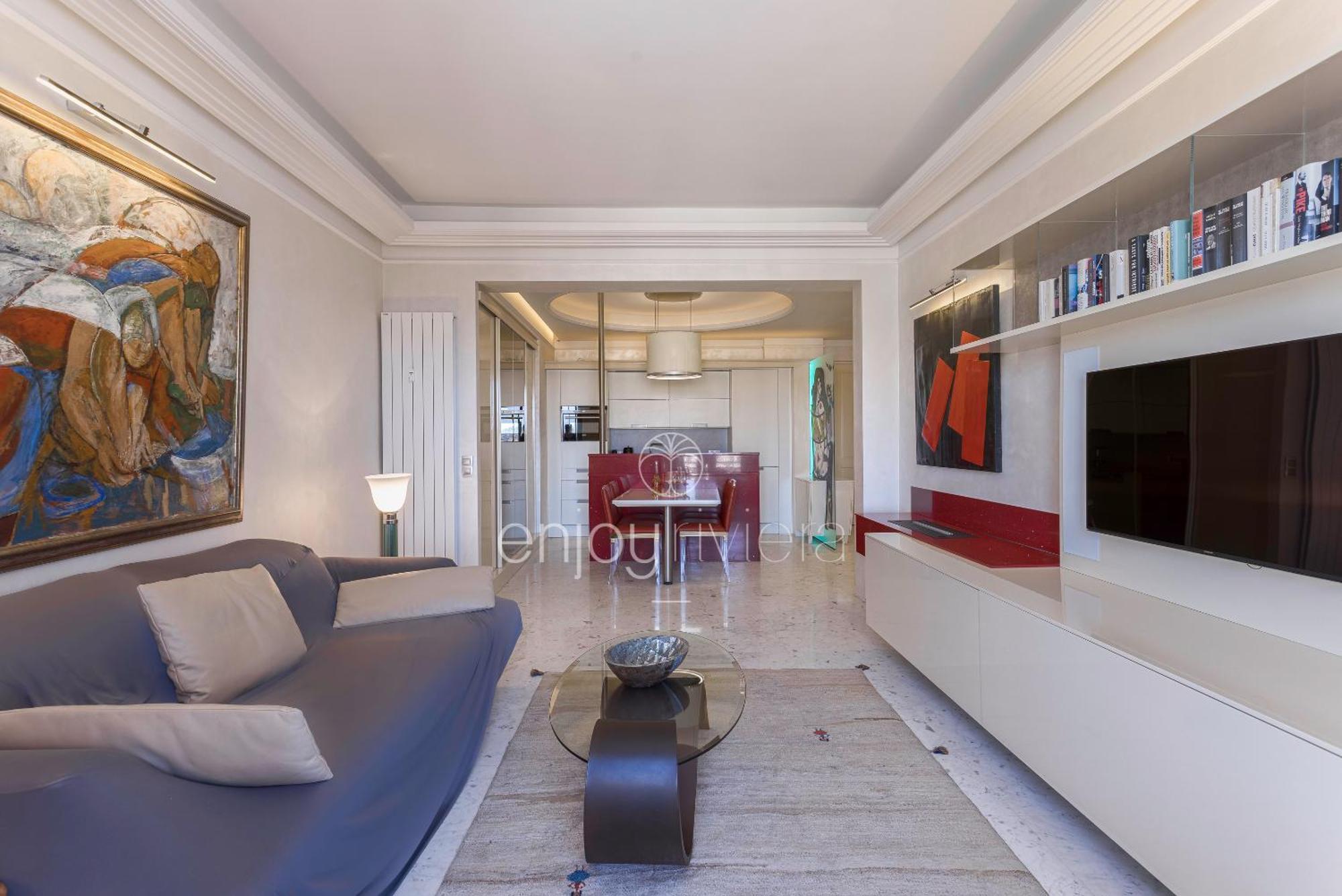 קאן Palais Miramar Suite Art Modern - Derniere Etages Vue Mer - 75M De Confort - En Face Des Plages -Wifi - Clim מראה חיצוני תמונה