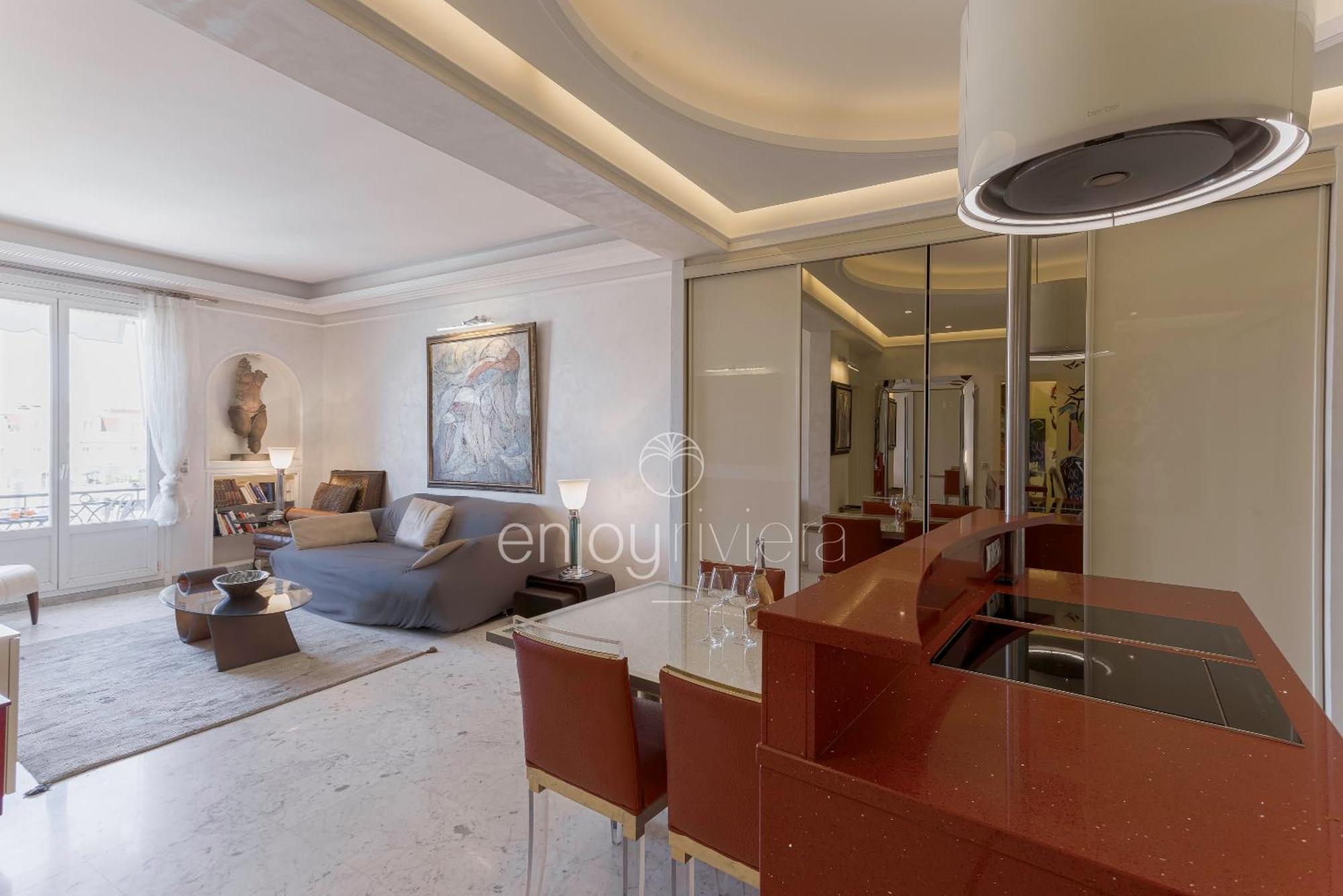 קאן Palais Miramar Suite Art Modern - Derniere Etages Vue Mer - 75M De Confort - En Face Des Plages -Wifi - Clim מראה חיצוני תמונה