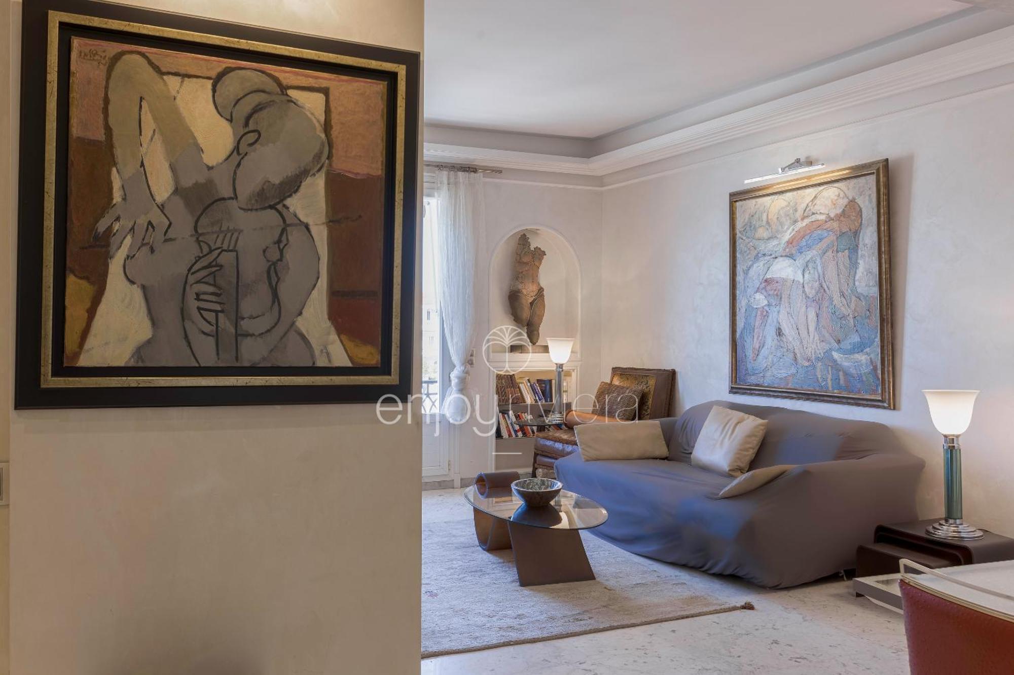 קאן Palais Miramar Suite Art Modern - Derniere Etages Vue Mer - 75M De Confort - En Face Des Plages -Wifi - Clim מראה חיצוני תמונה